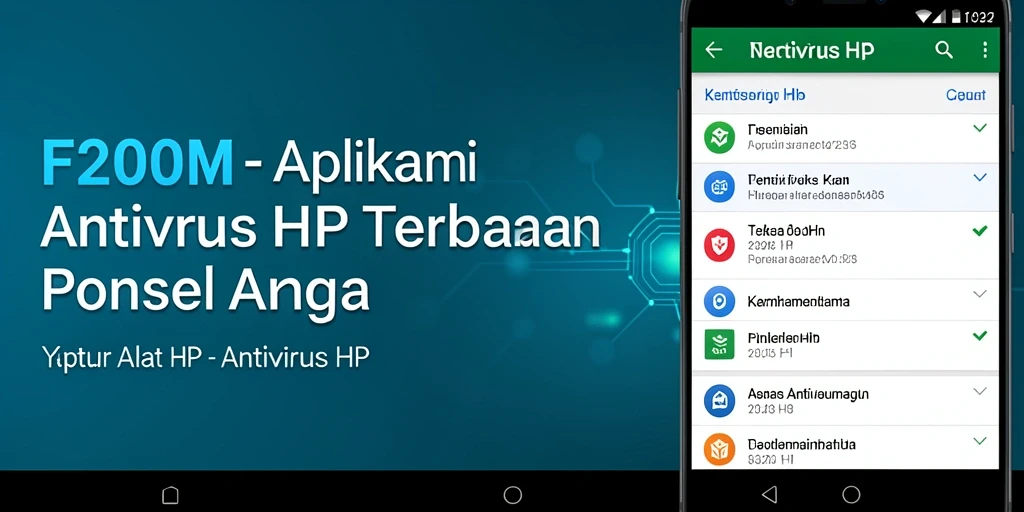 Antarmuka pengguna F200M yang intuitif dan menarik.