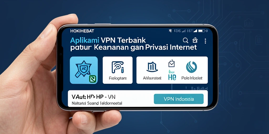 Tampilan antarmuka HOKIHEBAT yang sederhana dan efektif untuk pengguna VPN.