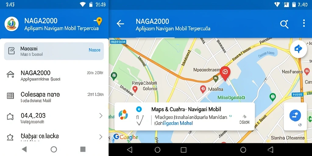 Antarmuka NAGA2000 dengan fitur navigasi mobil yang inovatif.