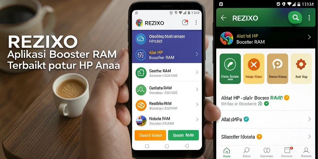Tampilan antarmuka REZIXO yang intuitif dan fungsional.
