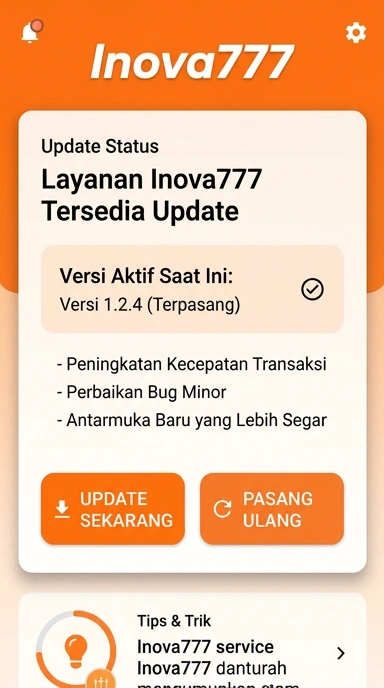 Riwayat Versi lnova777 untuk Pengguna Android